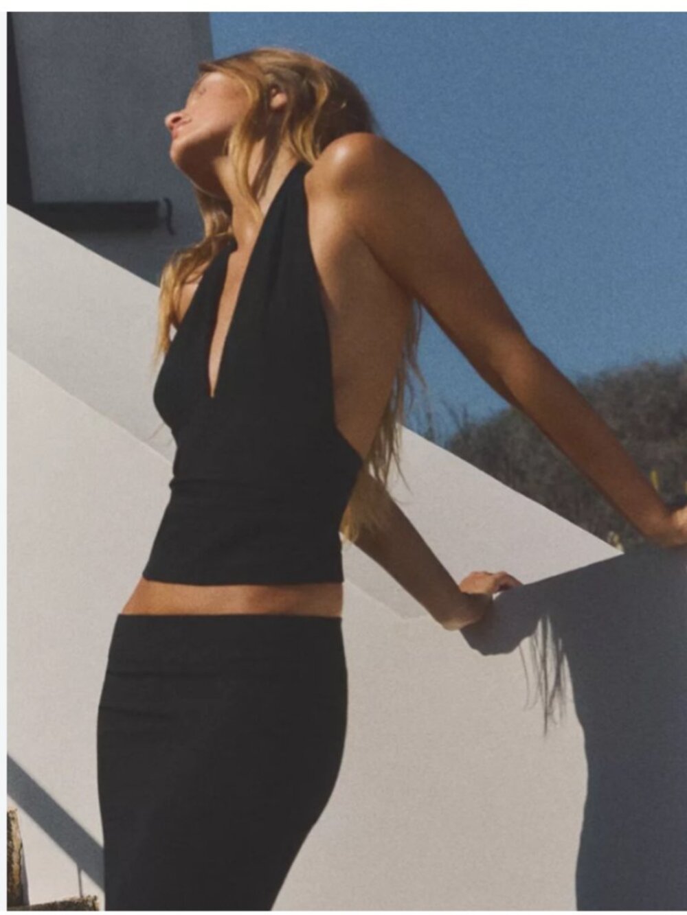 Zara Black Halter Top